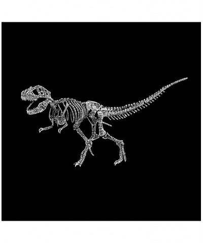 Men's Word Art T-Shirt - Dinosaur T-Rex Skeleton Gray $17.50 T-Shirts