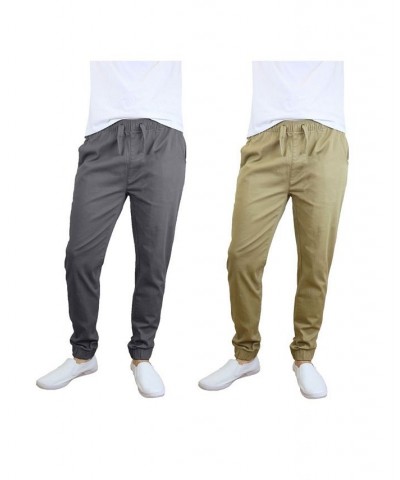 Men's Basic Stretch Twill Joggers, Pack of 2 PD05 $30.50 Pants