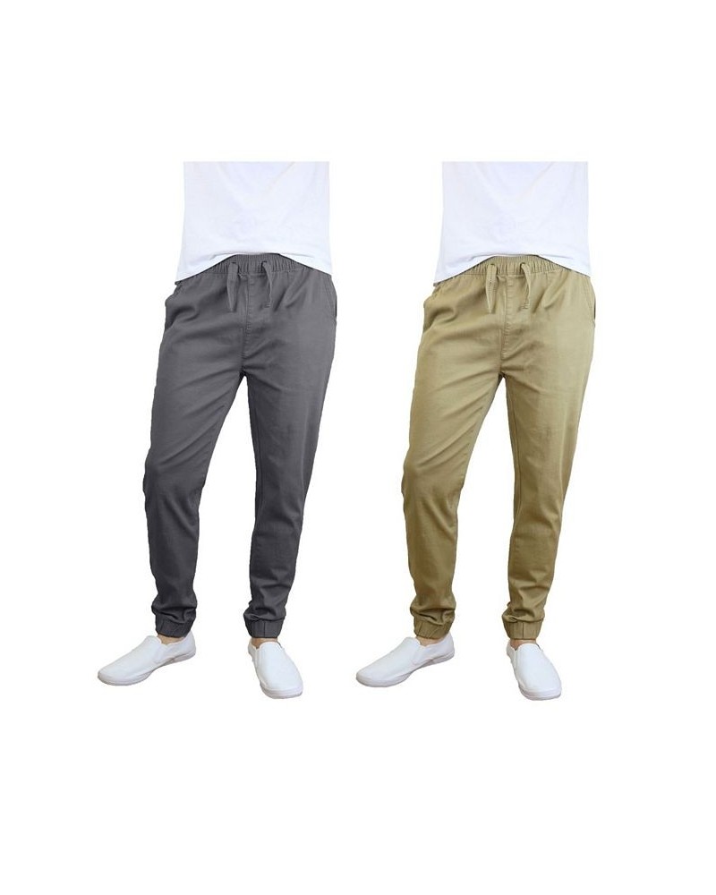 Men's Basic Stretch Twill Joggers, Pack of 2 PD05 $30.50 Pants