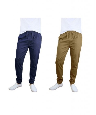 Men's Basic Stretch Twill Joggers, Pack of 2 PD05 $30.50 Pants