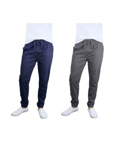 Men's Basic Stretch Twill Joggers, Pack of 2 PD05 $30.50 Pants