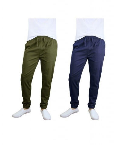 Men's Basic Stretch Twill Joggers, Pack of 2 PD05 $30.50 Pants