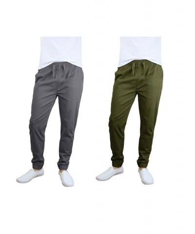 Men's Basic Stretch Twill Joggers, Pack of 2 PD05 $30.50 Pants