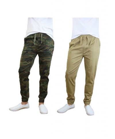 Men's Basic Stretch Twill Joggers, Pack of 2 PD05 $30.50 Pants