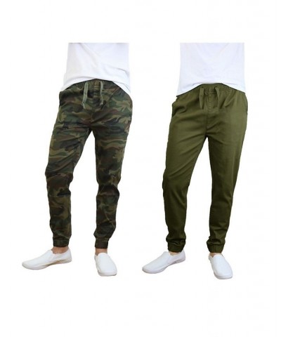 Men's Basic Stretch Twill Joggers, Pack of 2 PD05 $30.50 Pants