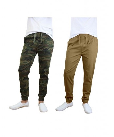 Men's Basic Stretch Twill Joggers, Pack of 2 PD05 $30.50 Pants