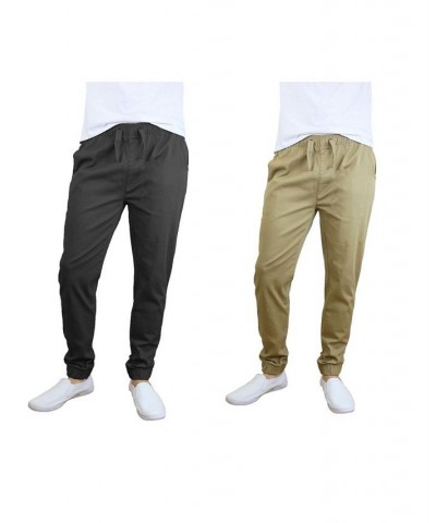 Men's Basic Stretch Twill Joggers, Pack of 2 PD05 $30.50 Pants