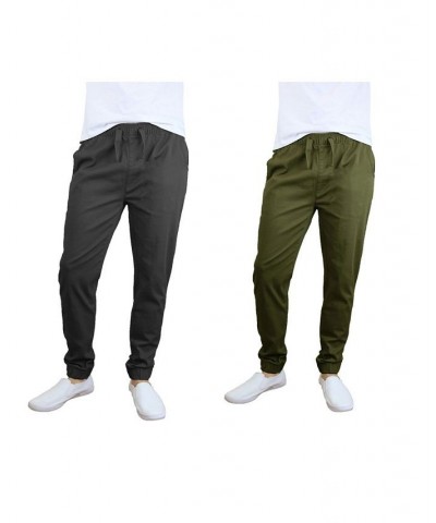 Men's Basic Stretch Twill Joggers, Pack of 2 PD05 $30.50 Pants