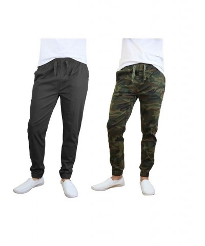 Men's Basic Stretch Twill Joggers, Pack of 2 PD05 $30.50 Pants