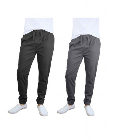 Men's Basic Stretch Twill Joggers, Pack of 2 PD05 $30.50 Pants