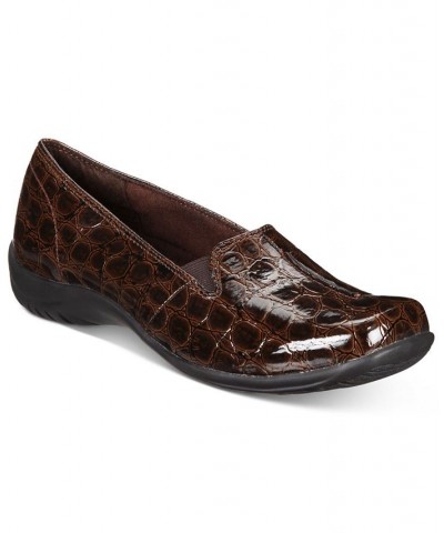 Purpose Flats Brown Patent Croco $35.70 Shoes