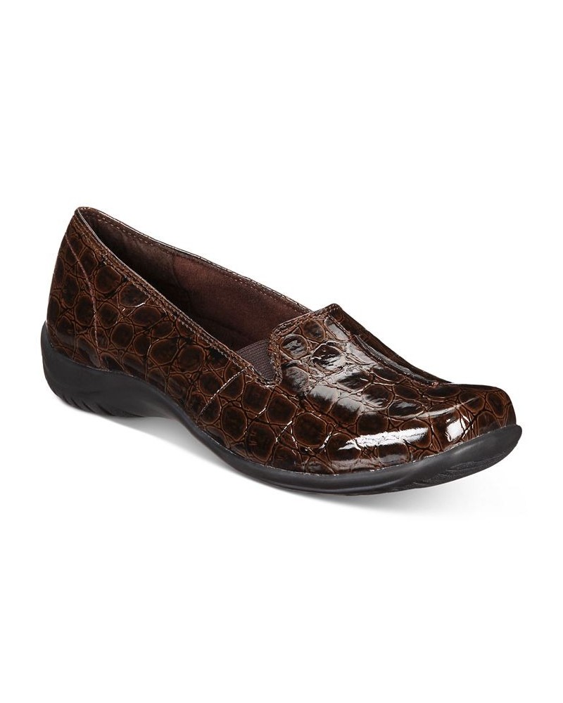 Purpose Flats Brown Patent Croco $35.70 Shoes