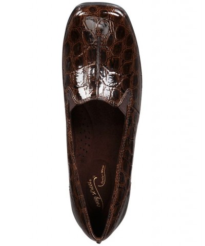 Purpose Flats Brown Patent Croco $35.70 Shoes