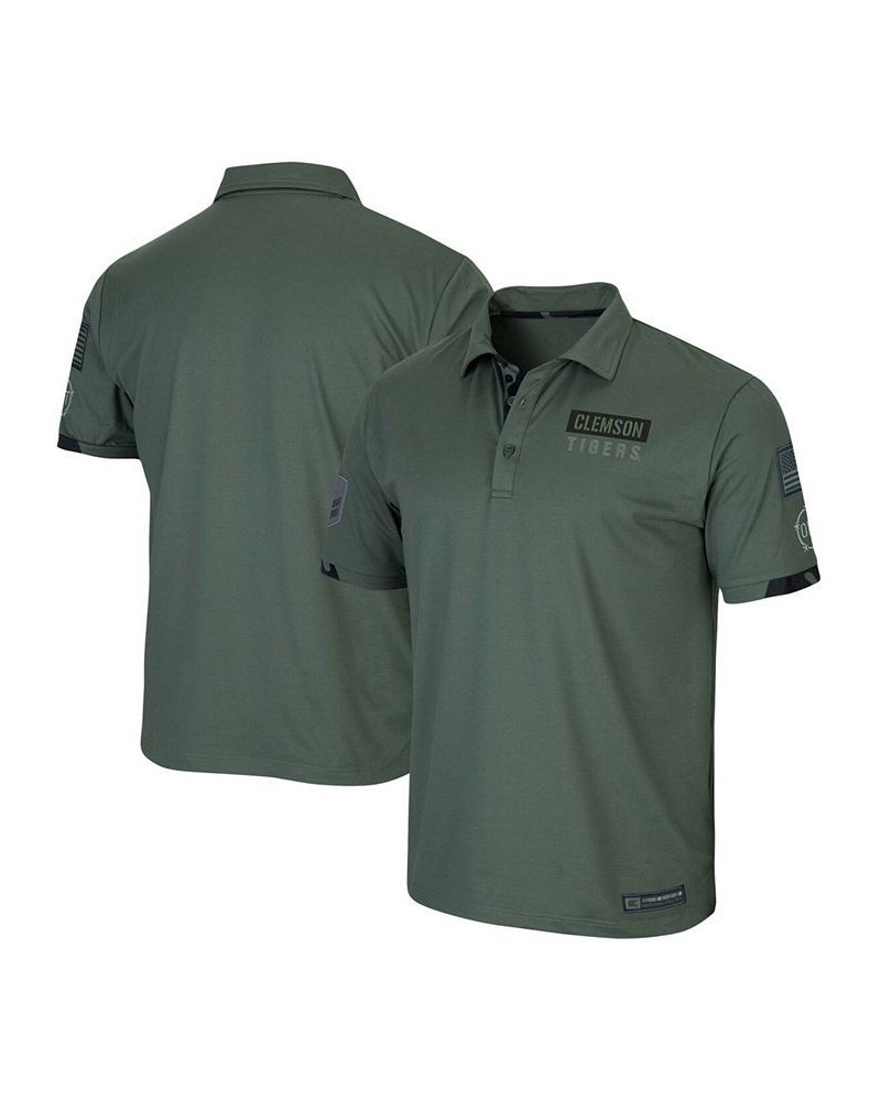 Men's Green Clemson Tigers OHT Military Inspired Appreciation Echo Polo $30.00 Polo Shirts