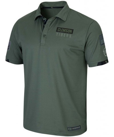 Men's Green Clemson Tigers OHT Military Inspired Appreciation Echo Polo $30.00 Polo Shirts