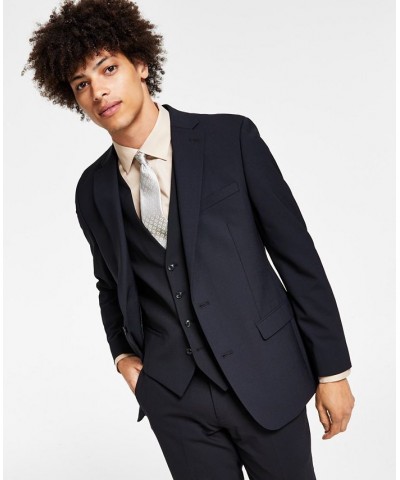 Men's Slim-Fit Wool Suit Jacket Black $85.75 Blazers