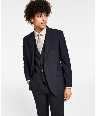 Men's Slim-Fit Wool Suit Jacket Black $85.75 Blazers