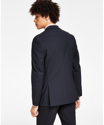 Men's Slim-Fit Wool Suit Jacket Black $85.75 Blazers