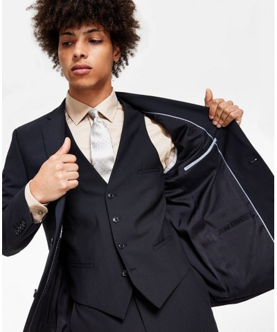 Men's Slim-Fit Wool Suit Jacket Black $85.75 Blazers