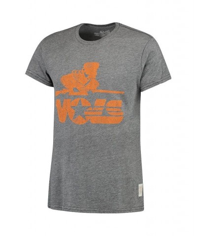 Men's Heathered Gray Tennessee Volunteers Vintage-Like Musketeer Tri-Blend T-shirt $21.15 T-Shirts