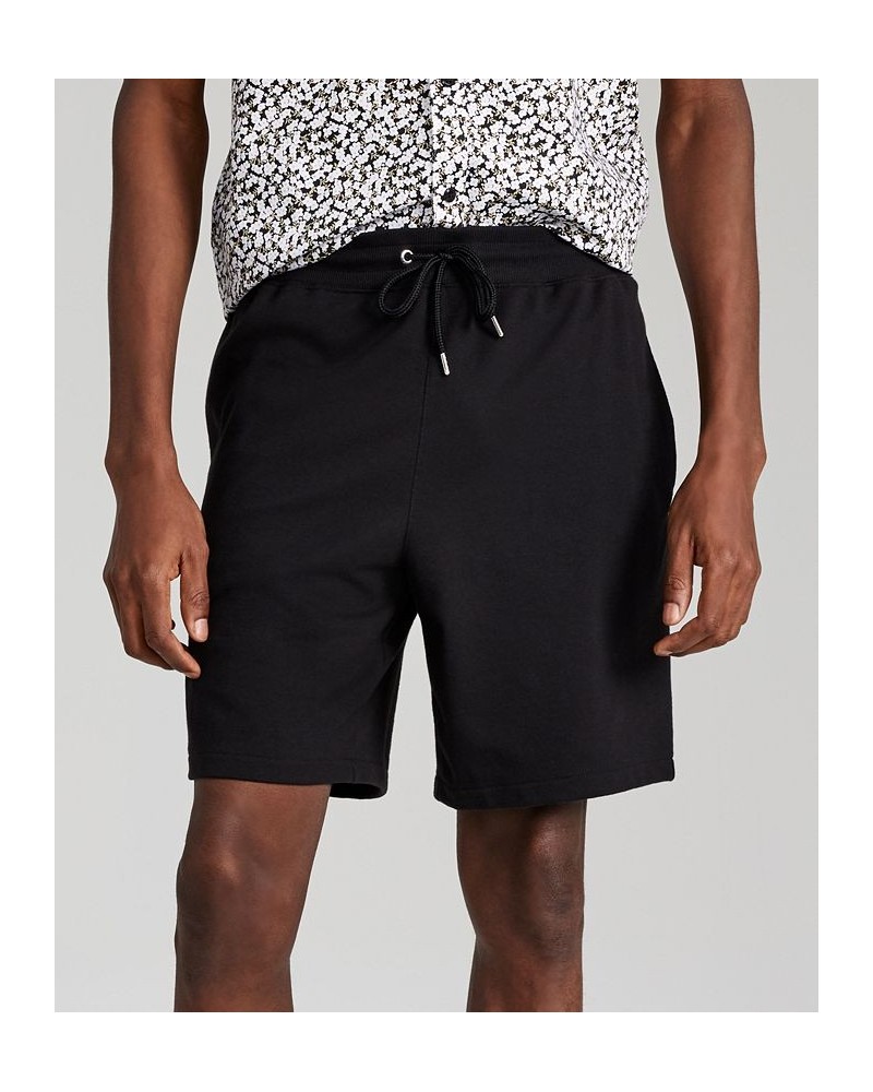 Men's Regular-Fit Solid French Terry 8" Shorts Black $14.95 Shorts