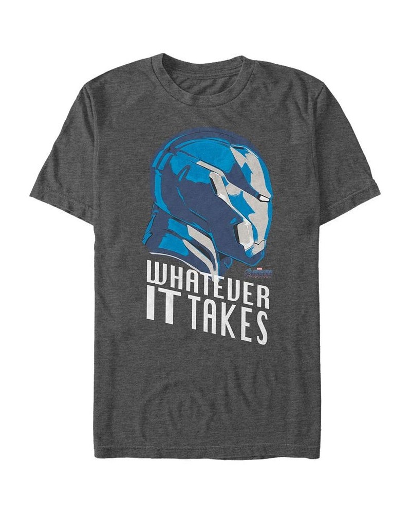 Marvel Men's Avengers Endgame Iron Man Whatever It Takes, Short Sleeve T-shirt Gray $19.94 T-Shirts