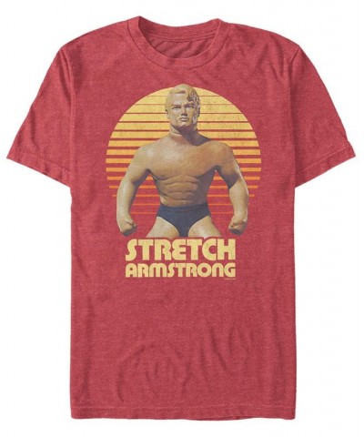 Men's Armstrong Sunset Short Sleeve Crew T-shirt Red $19.59 T-Shirts
