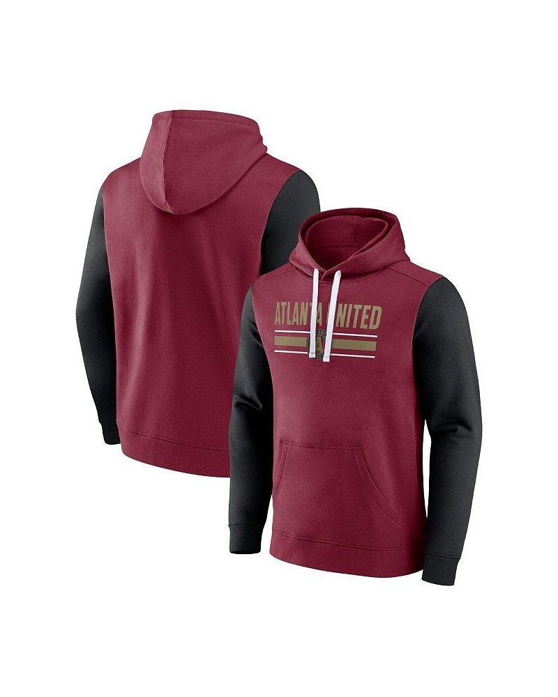 Men's Branded Garnet Atlanta United FC To Victory Pullover Hoodie $23.52 Sweatshirt