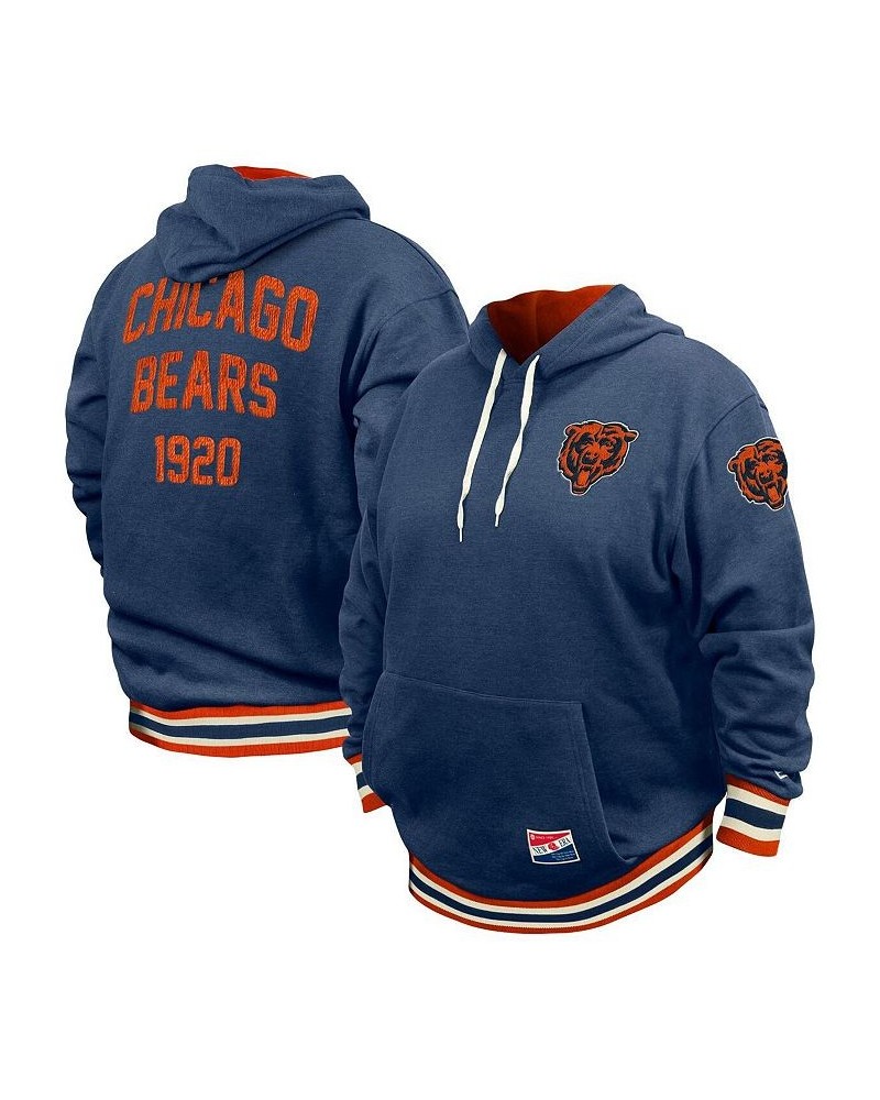 Men's Navy Chicago Bears Big and Tall NFL Pullover Hoodie $32.40 Sweatshirt