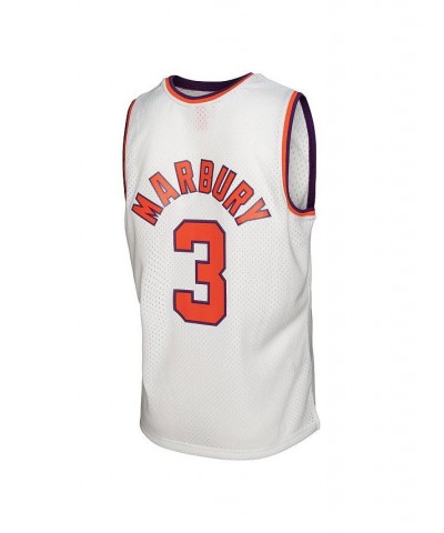 Men's Stephon Marbury White Phoenix Suns 2002-03 Hardwood Classics Swingman Jersey $46.40 Jersey