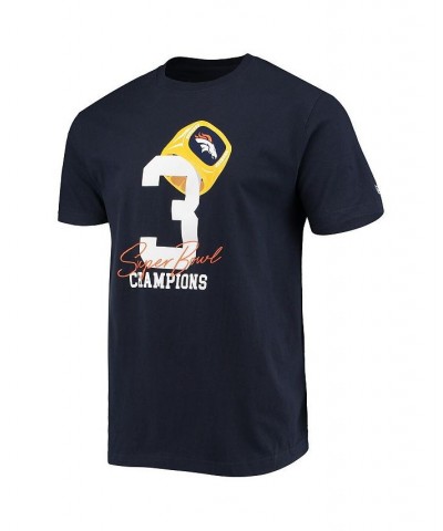 Men's Navy Denver Broncos Local Count the Rings T-shirt $22.25 T-Shirts