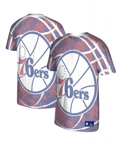 Men's Red Philadelphia 76Ers Hardwood Classics Jumbotron T-shirt $33.14 T-Shirts