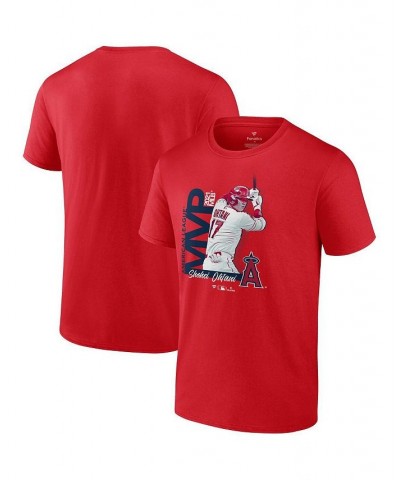 Men's Branded Shohei Ohtani Red Los Angeles Angels 2021 AL MVP Big and Tall T-shirt $24.18 T-Shirts