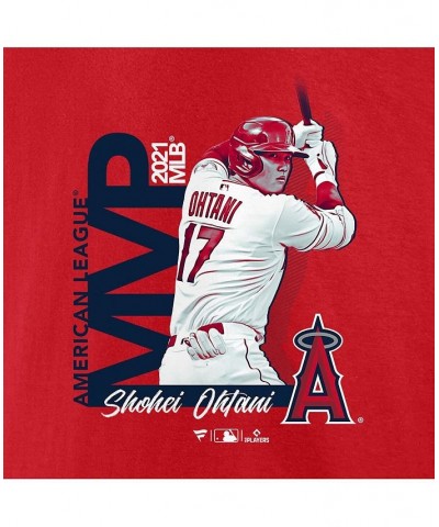 Men's Branded Shohei Ohtani Red Los Angeles Angels 2021 AL MVP Big and Tall T-shirt $24.18 T-Shirts