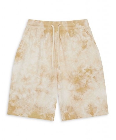 Men's Big and Tall Tie-Dye Drawstring Shorts Tan/Beige $28.50 Shorts