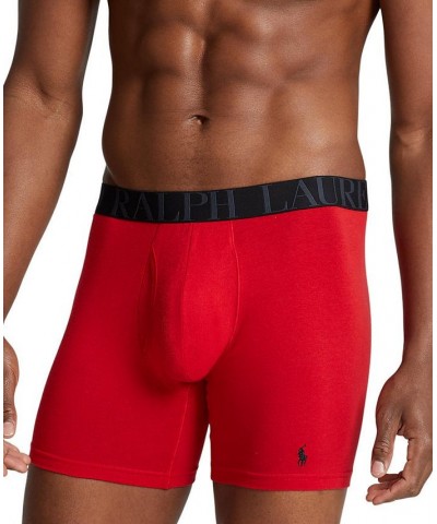 Men's 3-Pk. Classic Stretch Boxer Briefs Red Multi $33.00 Underwear