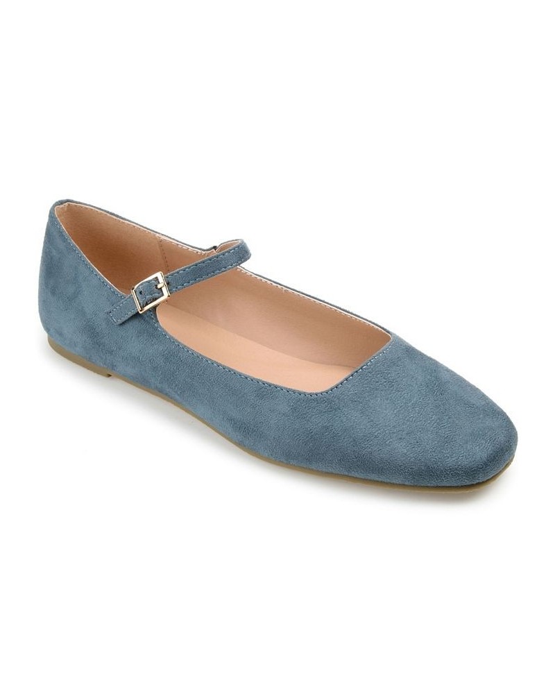 Women's Carrie Flat Blue $37.60 Shoes