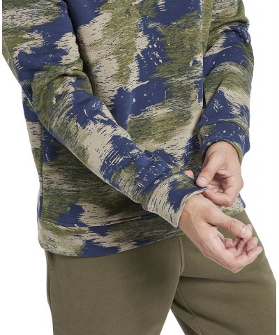 Men's Modern-Fit Camo Crewneck Sweatshirt Green $31.35 Sweatshirt