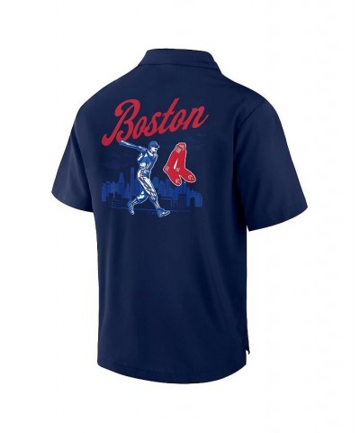 Men's Branded Navy Boston Red Sox Proven Winner Camp Button-Up Shirt $33.00 Shirts