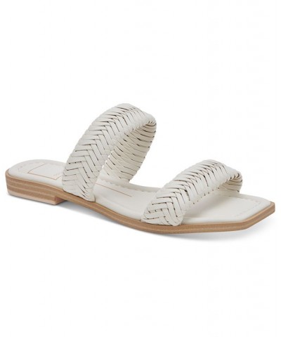 Women's Inya Strappy Woven Slide Sandals Ivory/Cream $33.00 Shoes