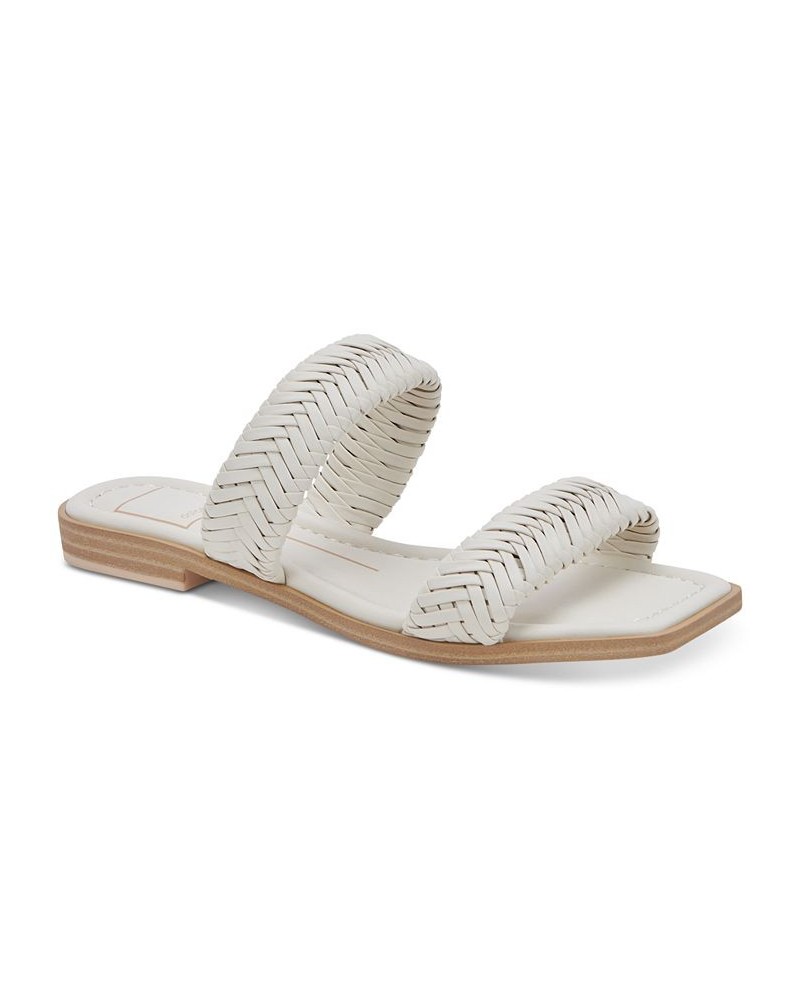 Women's Inya Strappy Woven Slide Sandals Ivory/Cream $33.00 Shoes