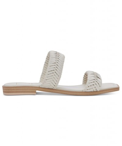 Women's Inya Strappy Woven Slide Sandals Ivory/Cream $33.00 Shoes