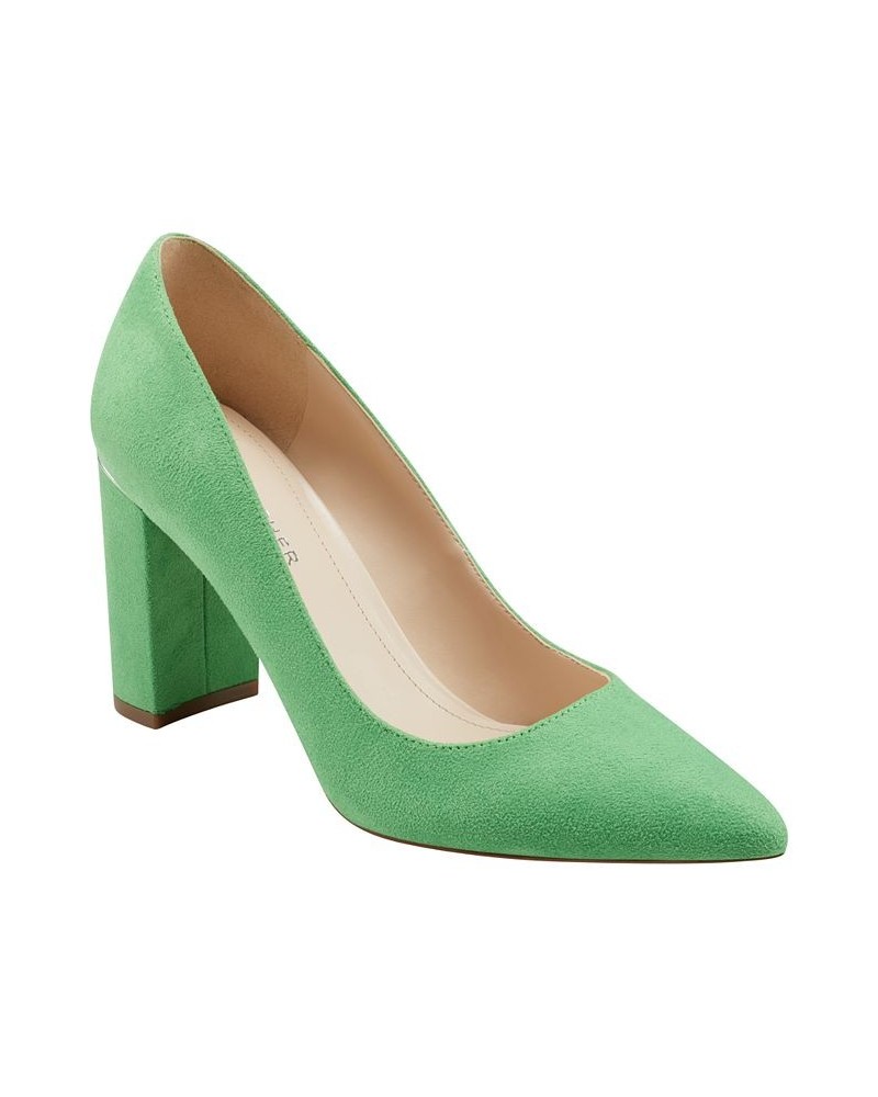 Women's Viviene Slip-On Block Heel Dress Pumps PD02 $52.47 Shoes