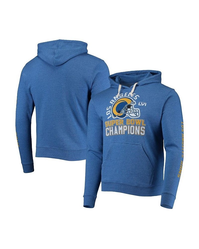 Men's Threads Royal Los Angeles Rams Super Bowl LVI Champions Hard Count Pullover Hoodie $52.99 Sweatshirt