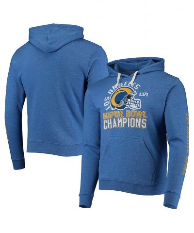 Men's Threads Royal Los Angeles Rams Super Bowl LVI Champions Hard Count Pullover Hoodie $52.99 Sweatshirt