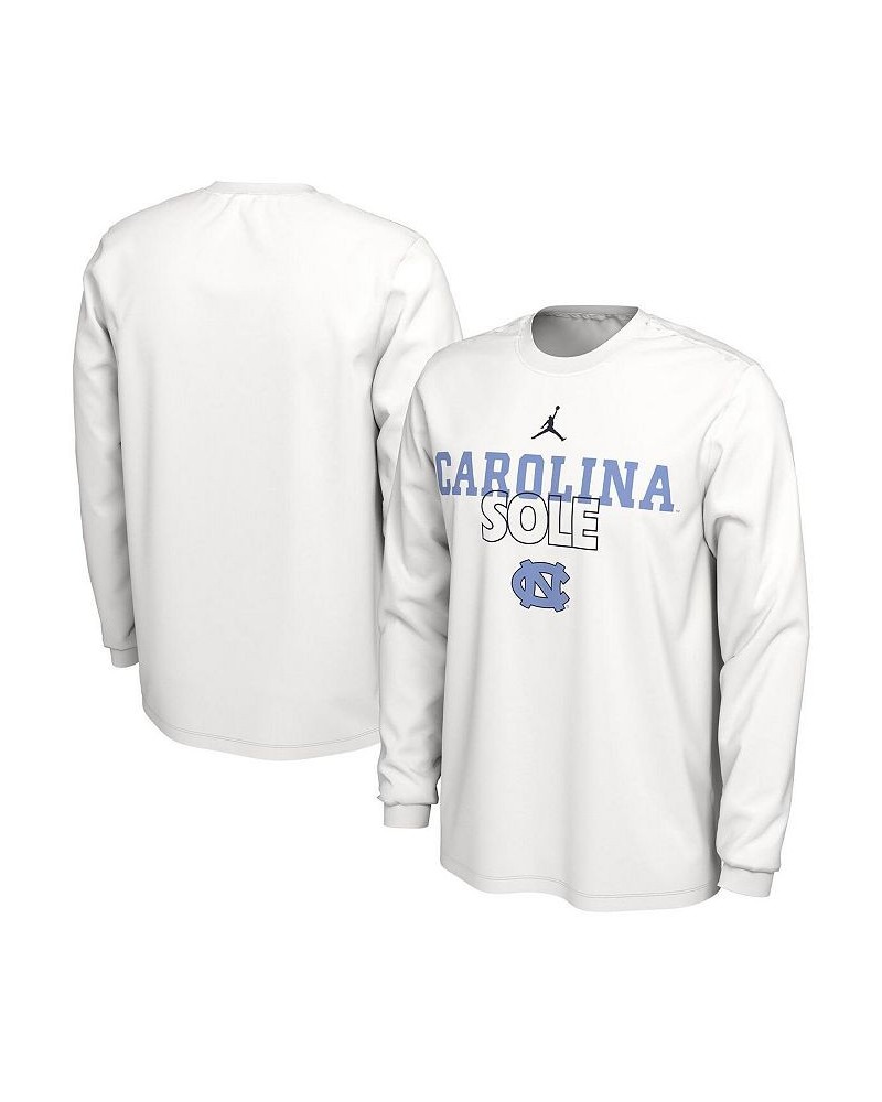 Men's Brand White North Carolina Tar Heels On Court Long Sleeve T-shirt $20.00 T-Shirts