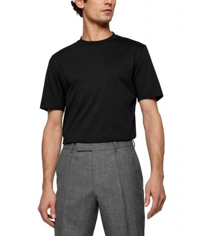 Boss Men's Cotton-Jersey T-shirt Black $34.00 T-Shirts
