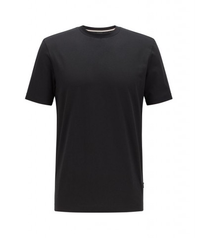 Boss Men's Cotton-Jersey T-shirt Black $34.00 T-Shirts