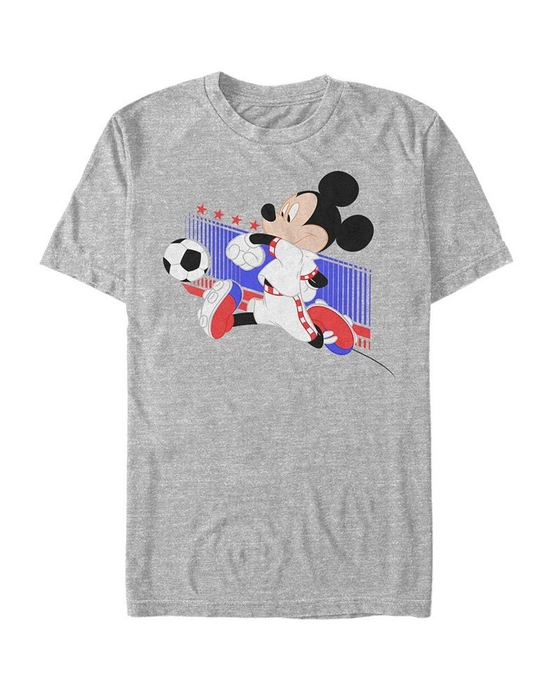 Men's Croatia Kick Short Sleeve T-Shirt Gray $19.24 T-Shirts