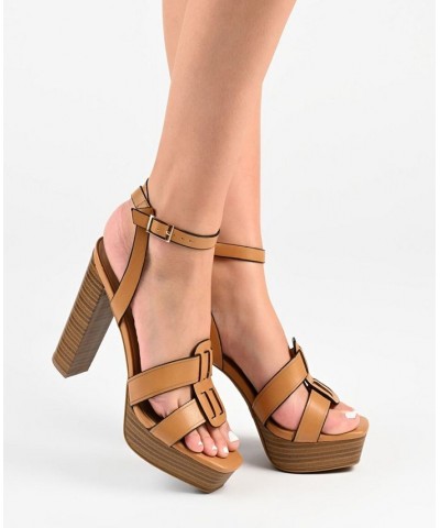 Women's Mandilyn Platform Sandals PD01 $51.99 Shoes